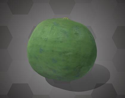 Picture of 3D model of a passion fruit model