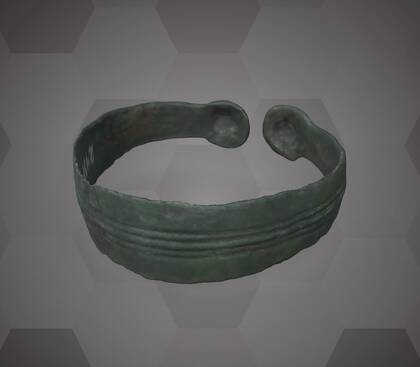 Picture of the 3D model of the bronze bracelet