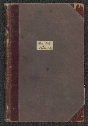 Cover of Hochstetter's "Auckland Diary" (Newzealand Diary 1)