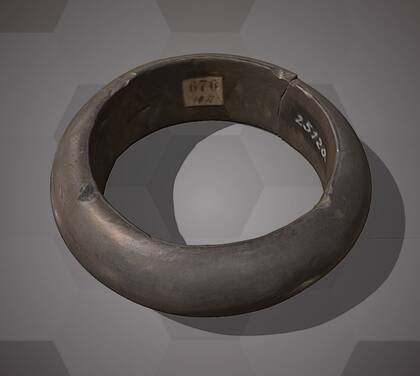 Picture of the 3D model of a lignit arm ring