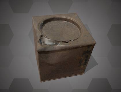 Picture of 3D model of a tea tin of the "Fram" Expedition