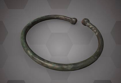 Picture of the 3D model of bronze bracelet 2