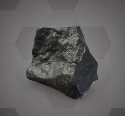 Picture of the 3D model of a small piece of the Stannern meteorite (NHMW-MIN-A135)