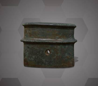 Picture of the 3D model of a bronze band