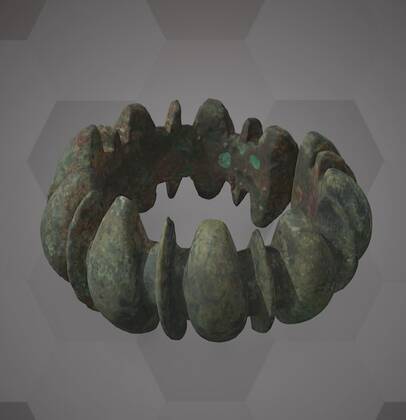 Picture of the 3D model of bronze bracelet 2