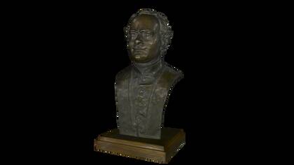 3D model of a bust of Gregor Mendel