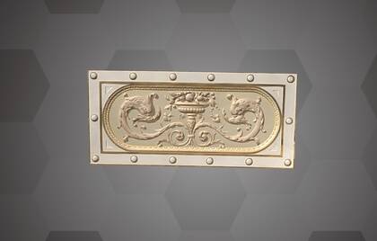 Image of the 3D Model of the wall decoration in Hall 6