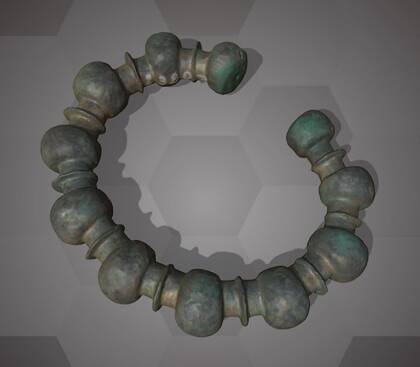 Picture of the 3D model of the bronze bracelet