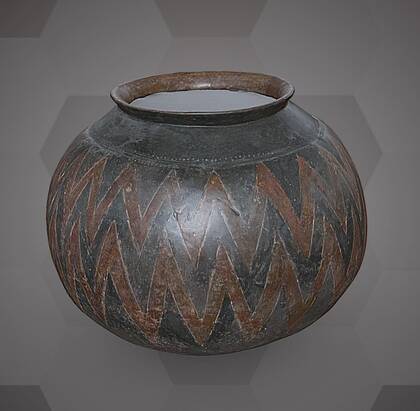 Picture of the 3D model of an urn