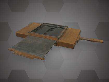 Picture of 3D model of a wooden plate holder for stereo micro photography (NHMW-AFW-DING-0144-001)