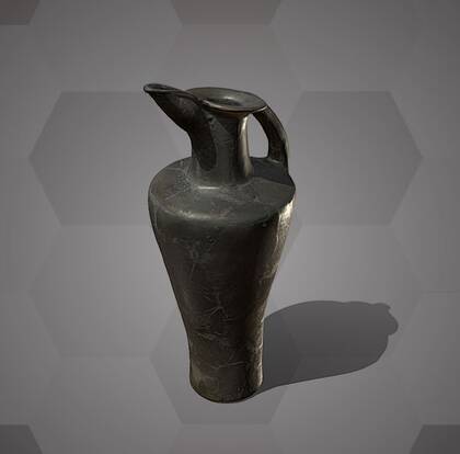 Picture of the 3D model of a beak-spouted jug