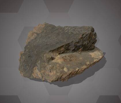 Picture of the 3D model of argentite