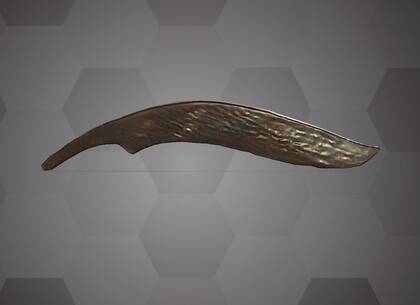 Picture of the 3D model of a fishing knife