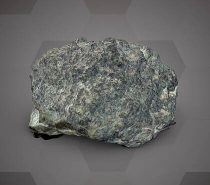 Picture of the 3D model of a chromite