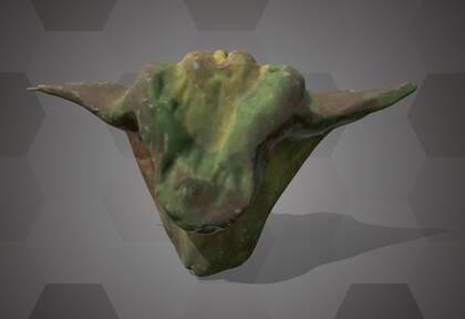 Picture of 3D model of a water caltrop fruit model (NHMW-AFW-DING-0046-121)