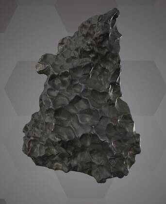 Image of the 3D Model of the Hraschina Meteorite