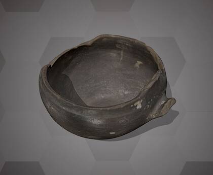 Picture of the 3D model of a ceramic vessel