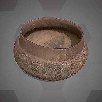 Picture of the 3D model of a ceramic vessel