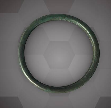 Picture of the 3D model of the bronze bracelet