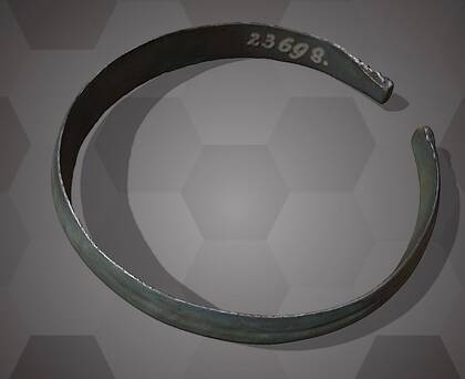 Picture of the 3D model of the bronze bracelet